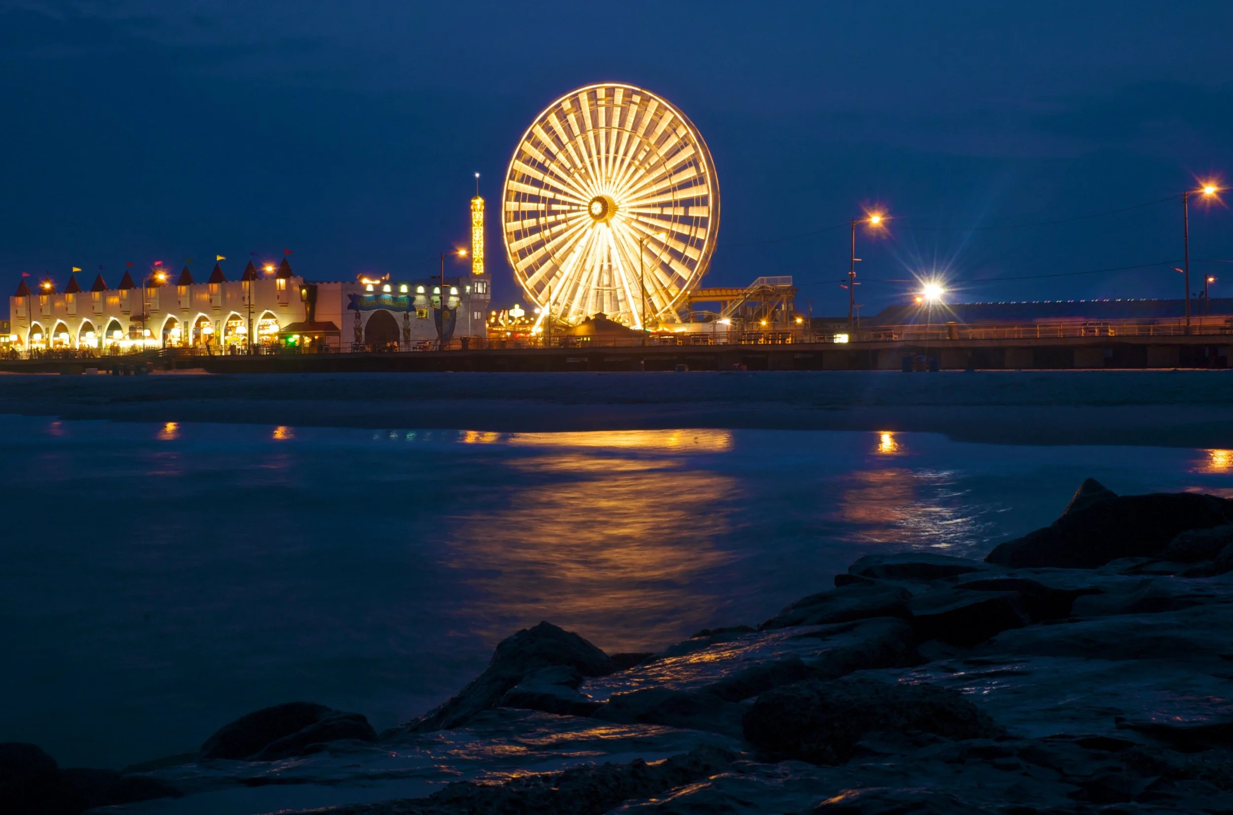 Ocean City at Night by John Craig 2008