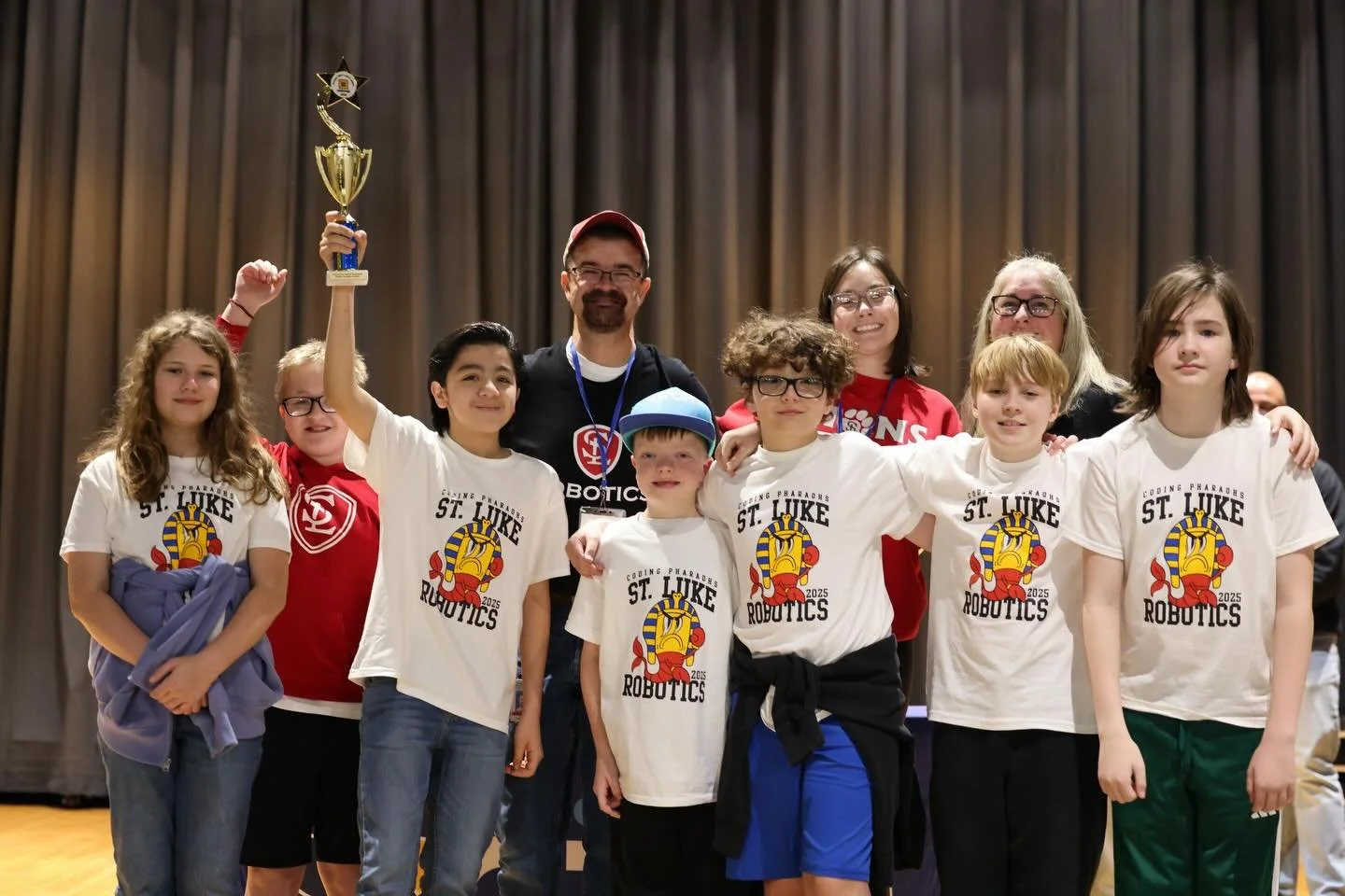 We are so proud of our Robotics team! They did such an incredible job in their competition this weekend! They brought home the award for Best Robot Design! Way to go Lions!🦁 #togetherweroar