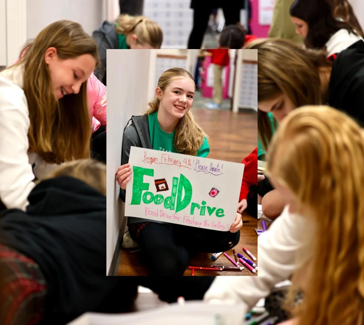 So many smiles for House Chapel! We were all reminded of what it means to live out our faith and serve our community. Our students are leading by example by hosting a canned food drive. Way to go Lions! 🦁 #togetherweroar