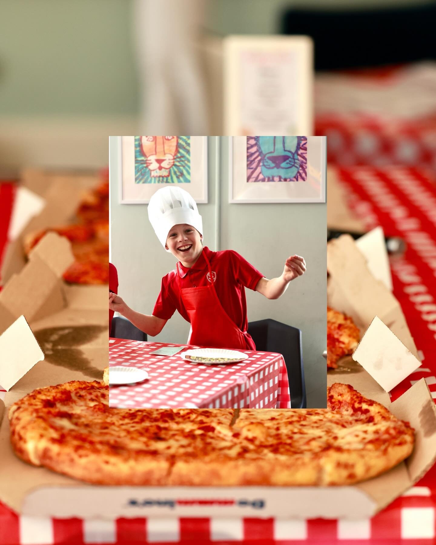 Ireland Pizzeria is open for learning! 🍕 Our 4th graders explored fractions by designing their own paper pizzas and slicing up real pizza for a delicious hands-on math lesson! #togetherweroar