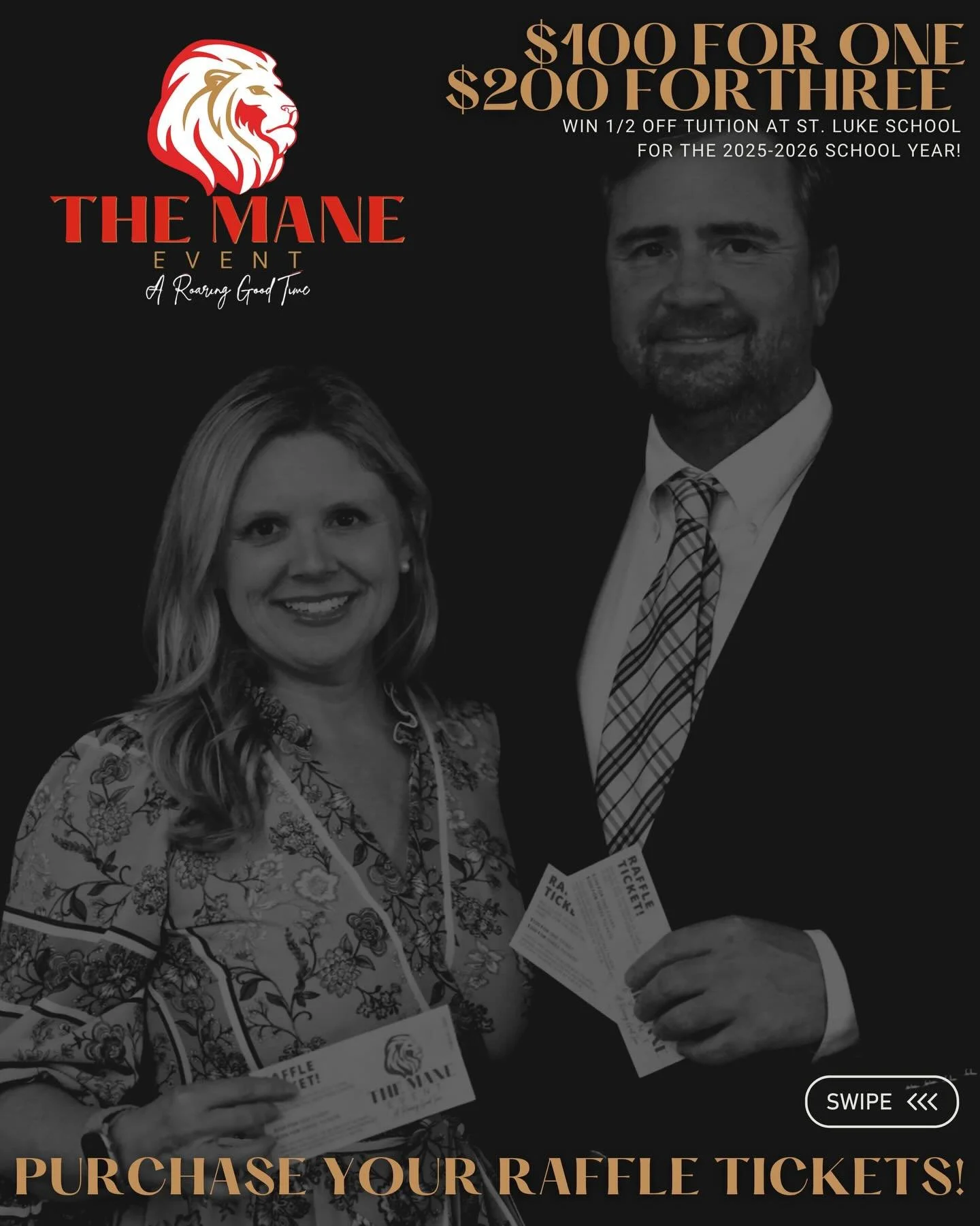 Only ONE week until The Mane Event! 🦁
Make sure to grab your raffle tickets. You DO NOT have to be present to win! The prize is valued at $5,900 (half off tuition!) 🎟️

Don&rsquo;t miss your chance!
Use the link in our bio to register or purchase t