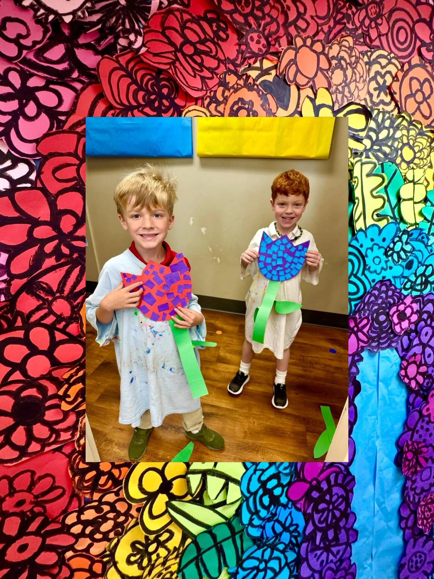 We have some busy bees getting prepped and ready for St. Luke&rsquo;s biggest Art Show Ever!! You don&rsquo;t want to miss it. April 14th after school on the Innovation Station in the ELC! 🎨 #togetherweroar