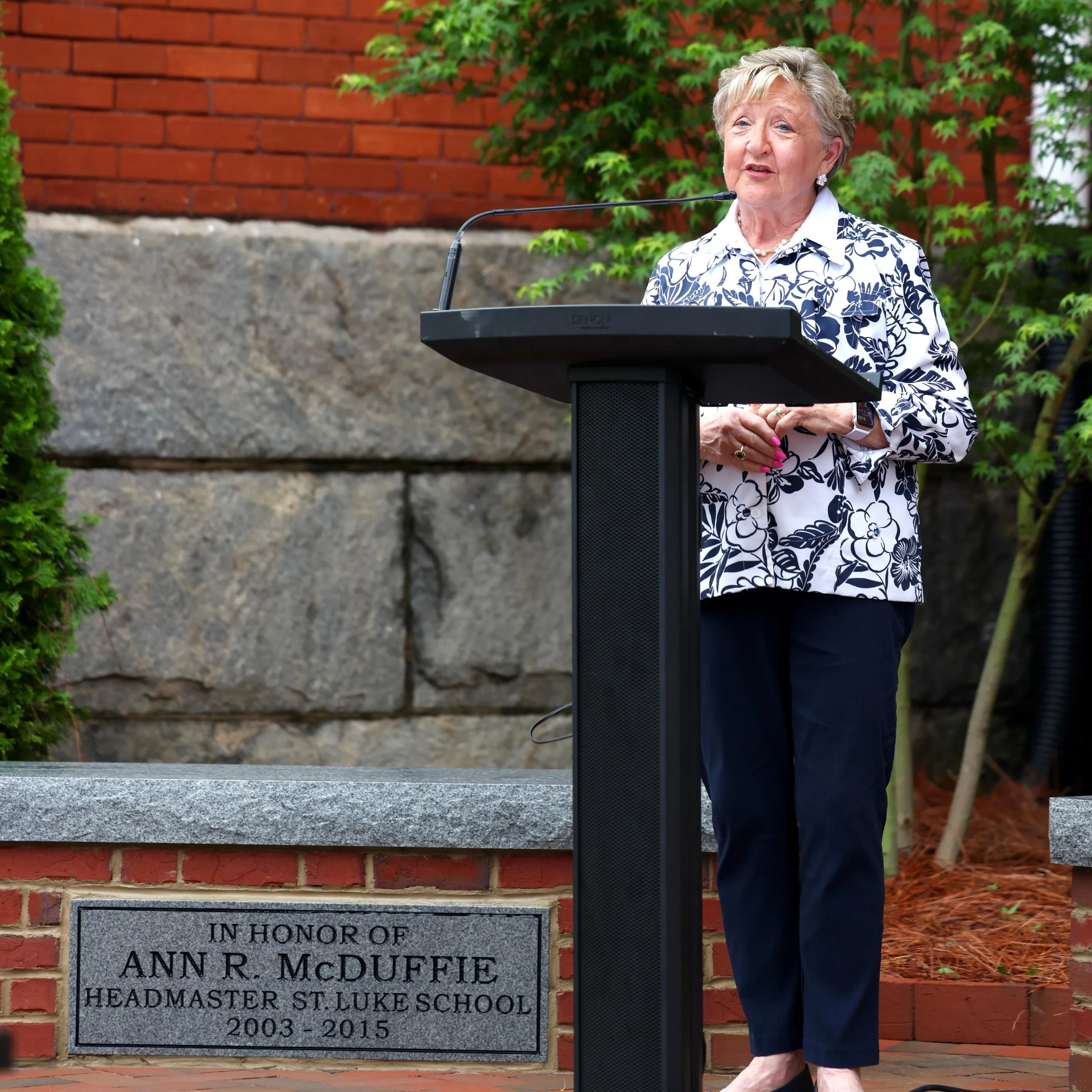 A beautiful morning celebrating legacy, faith, and the future of St. Luke. 
Last Thursday we dedicated the Ann McDuffie Cornerstone Garden and welcomed the inaugural members of the Lion&rsquo;s Legacy Society. Grateful for all who continue to invest