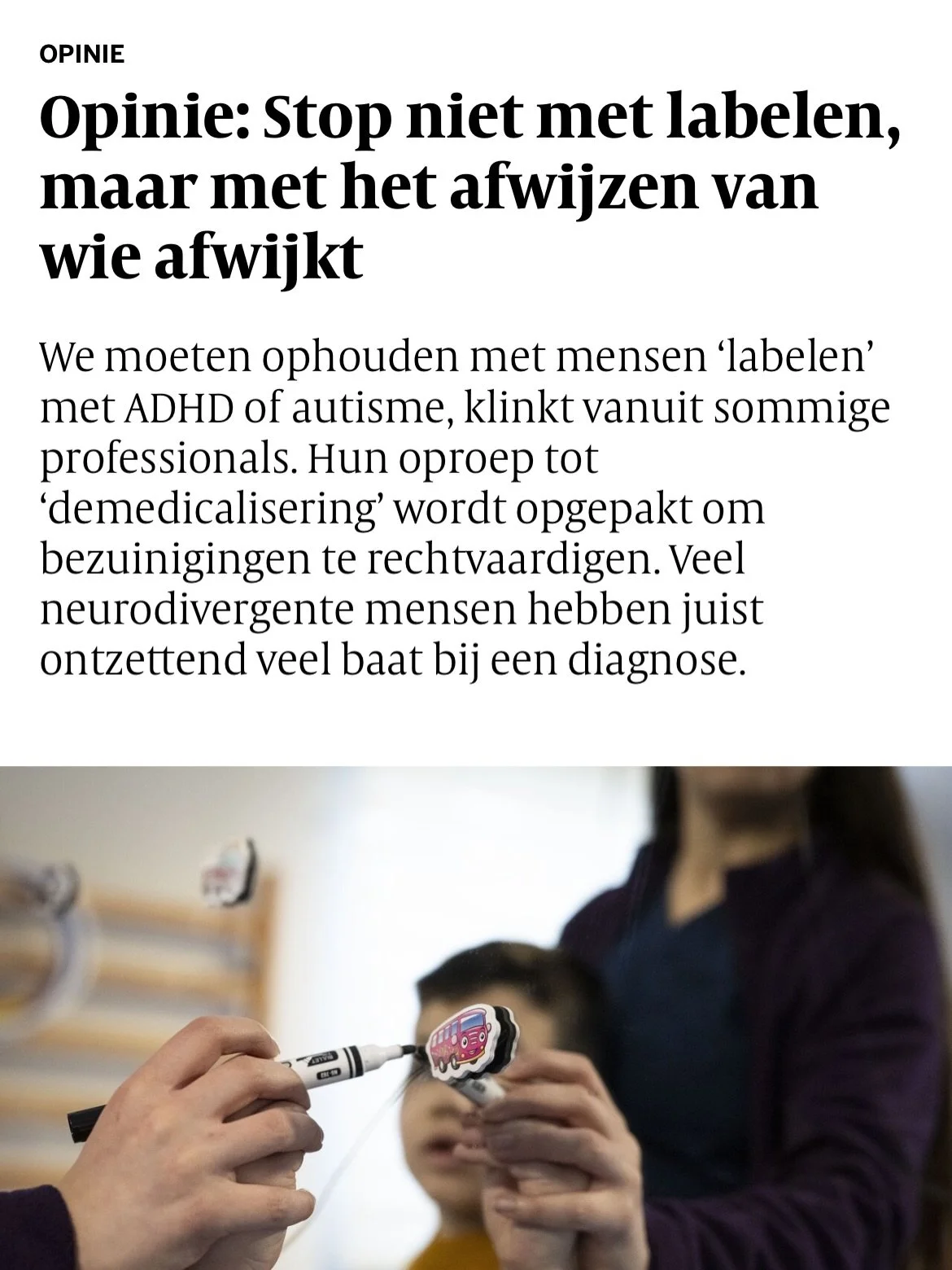 We schreven samen een opiniestuk over &ldquo;labels&rdquo; 🙃🦕 Swipe om het te lezen! @de_volkskrant 

#neurodiversiteit #neurodivergentie