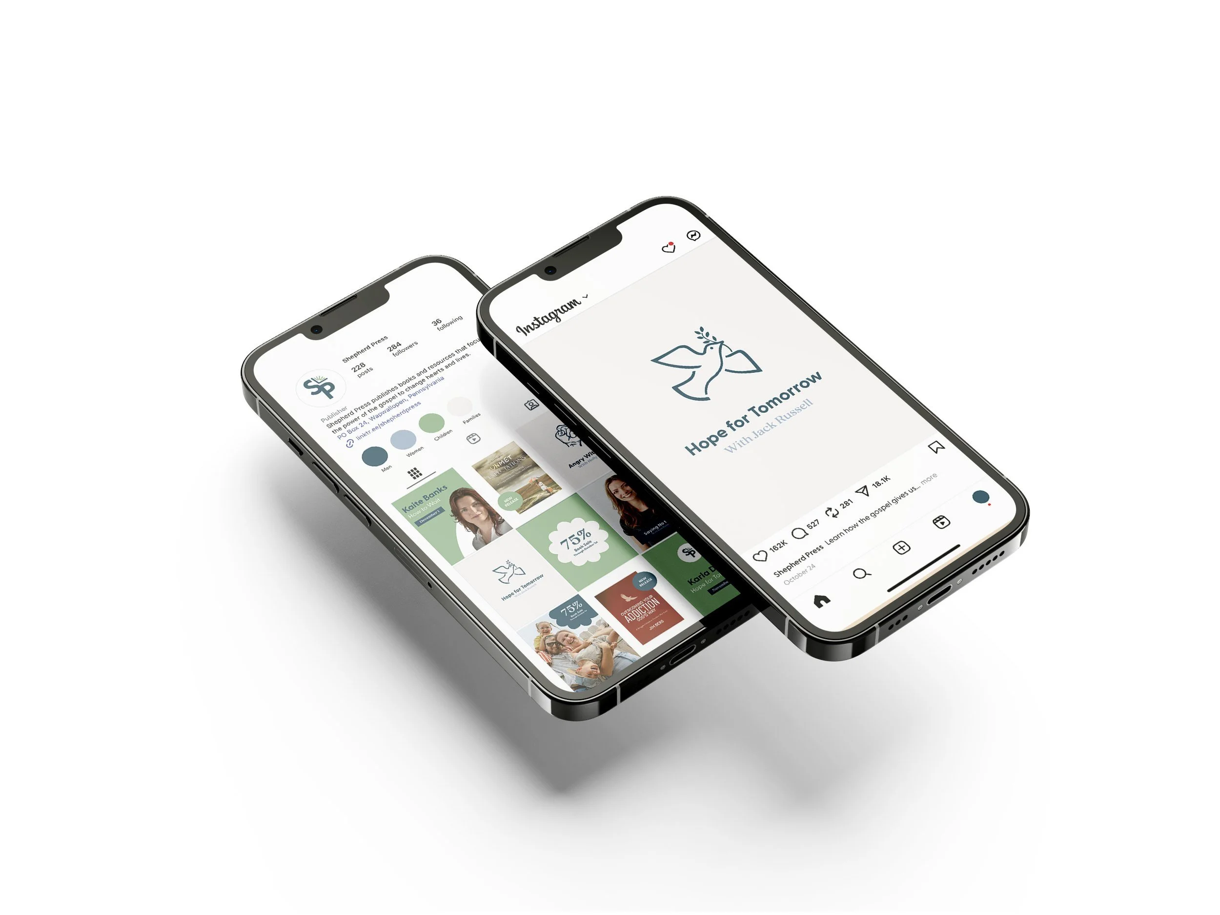 Book cover design featuring the refreshed Shepherd Press brand mark