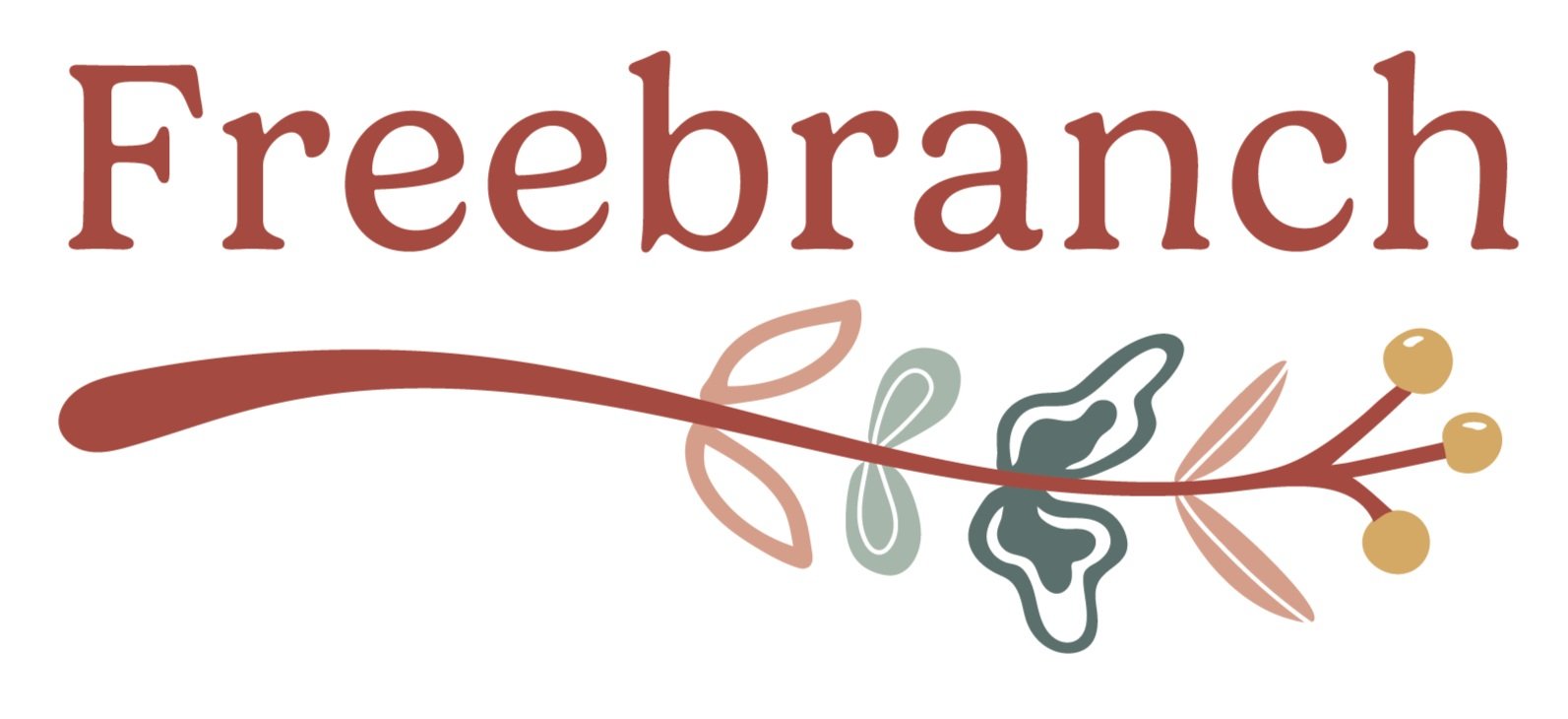 Freebranch Design logo, a branch symbol representing small business branding and growth