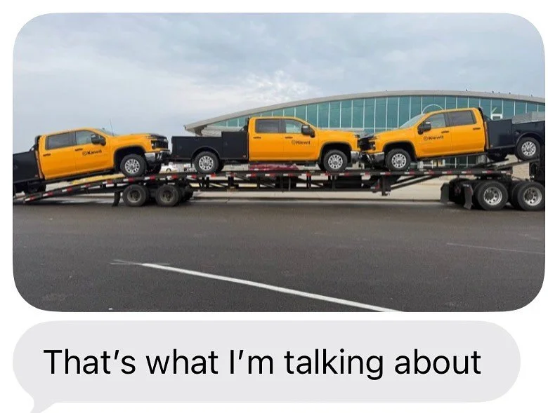 #Upfit Trucks being sent out west for a construction project