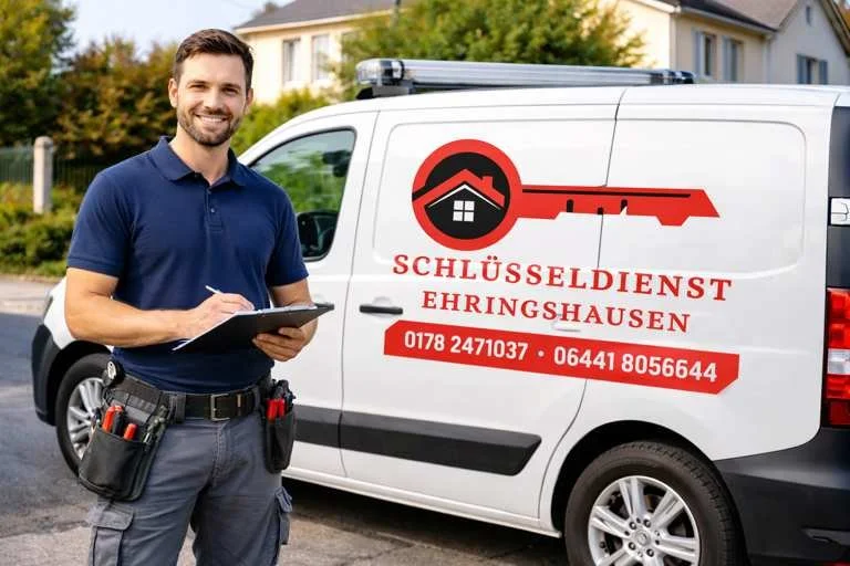 MS Schlüsseldienst Wetzlar – Schlüsseldienst Monteur mit Einsatzfahrzeug in Ehringshausen