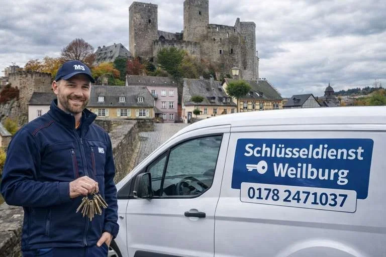 MS Schlüsseldienst Wetzlar – Schlüsseldienst Monteur mit Einsatzfahrzeug in Weilburg