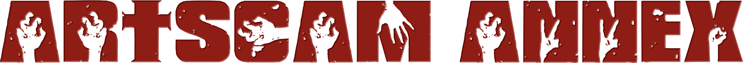 "ARTSCAM ANNEX" text with distressed texture and embedded shadowy figures.