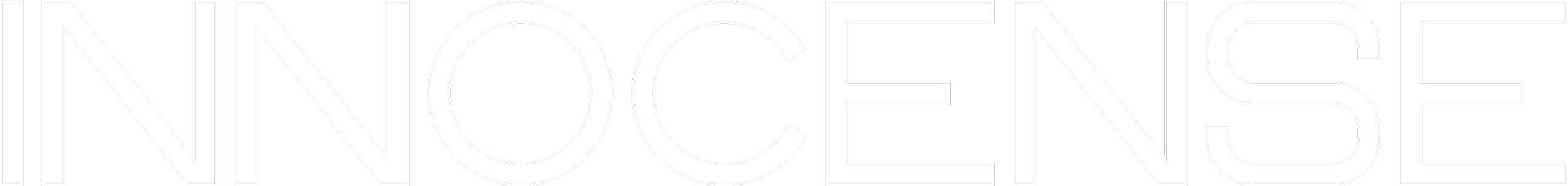 The word "INNOCENSE" in bold, outlined text on a black background.