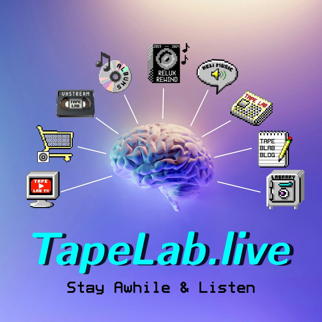 Tape Lab's website, www.TapeLab.Live is EXPLODING with stuff - we've got lots of music, videos, art, a blog, published books, our Zine - even a shop filled with Merch.
.
.
.
.
.
.
.
#Tapes #TapeLab #Underground #CassetteCulture #Cassette #TapeLabTV #
