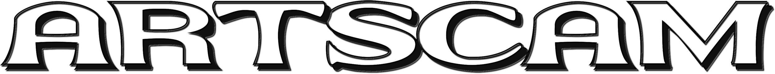 The word "ARTSCAM" in bold, stylized font with black gradient and shadow effect.