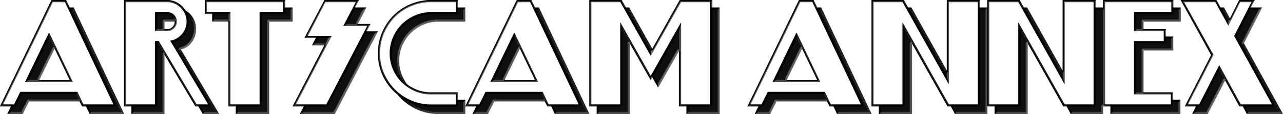 Logo of ARTICAMANEX with stylized letters and a lightning bolt through the letter T.