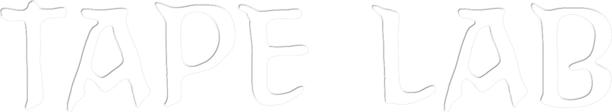 "Tape Lab" stylized text logo in white.