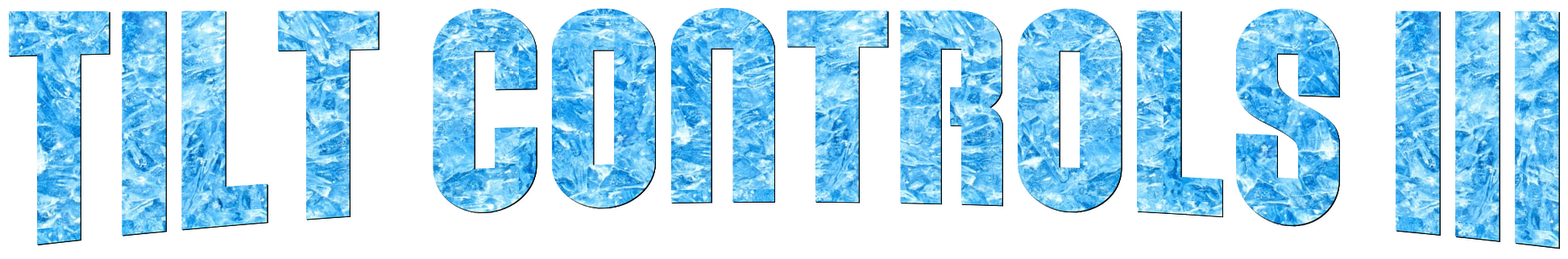 Text "TILT CONTROLS IN" with icy texture