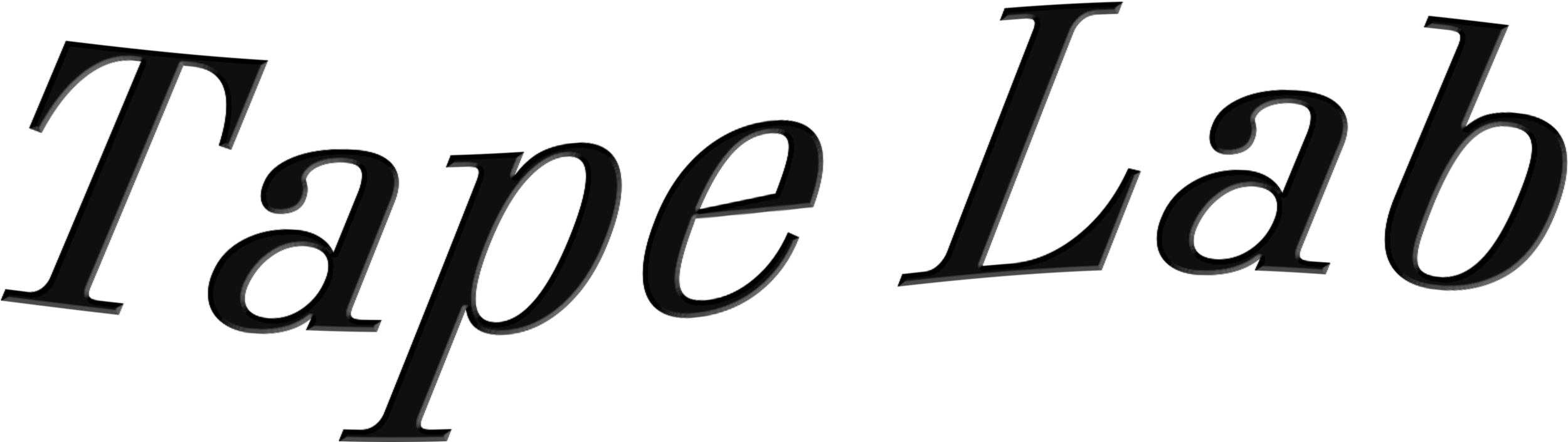 Text 'Tape Lab' in black serif font