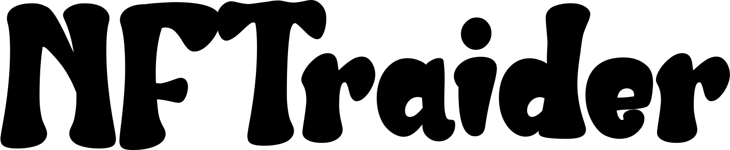 "NFTraider" stylized text logo