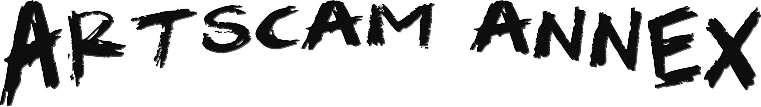 Logo of "Artscam Annex" in bold, jagged typography