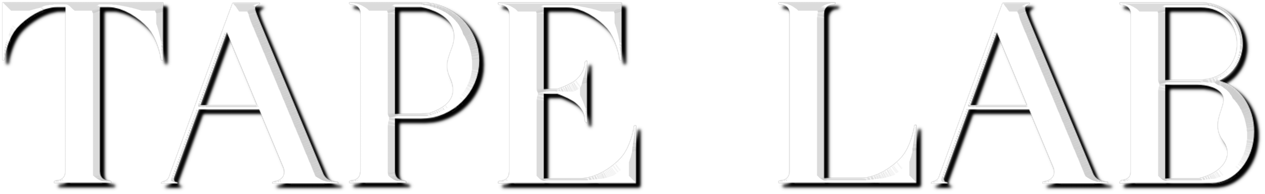 "TAPE LAB" text in stylized font.