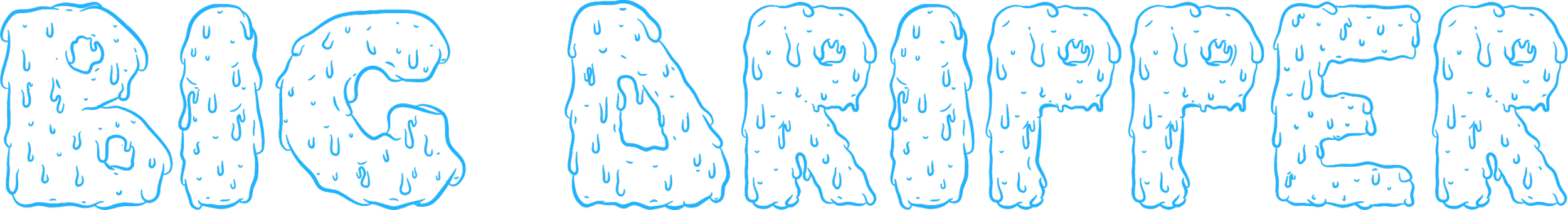 The words "BIG DRIPPER" with a blue dripping effect texture.