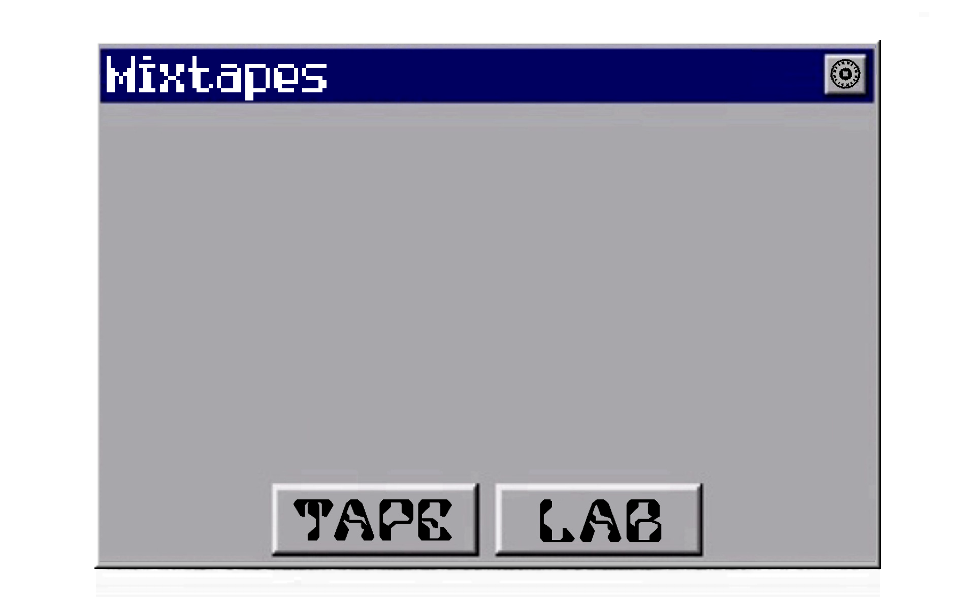 microsoft dialogue window reading MIXTAPES