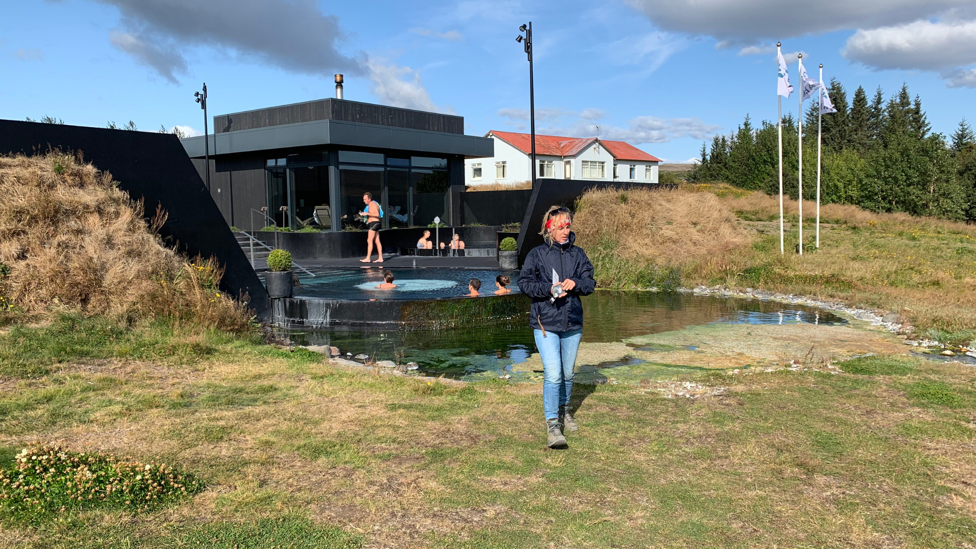 Geothermal bathing pools in Borgarfjörður