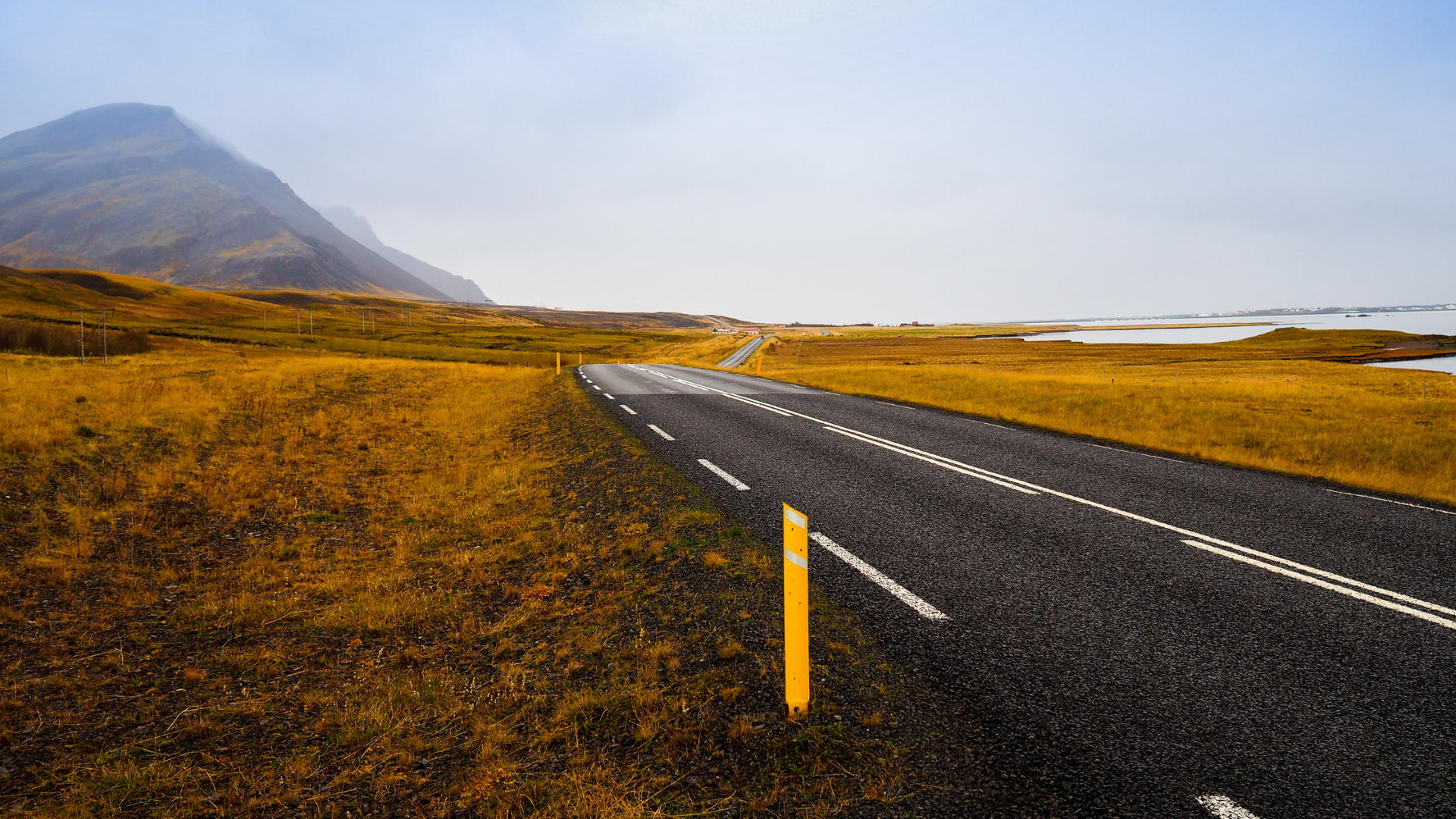 Quiet road through Borgarfjörður