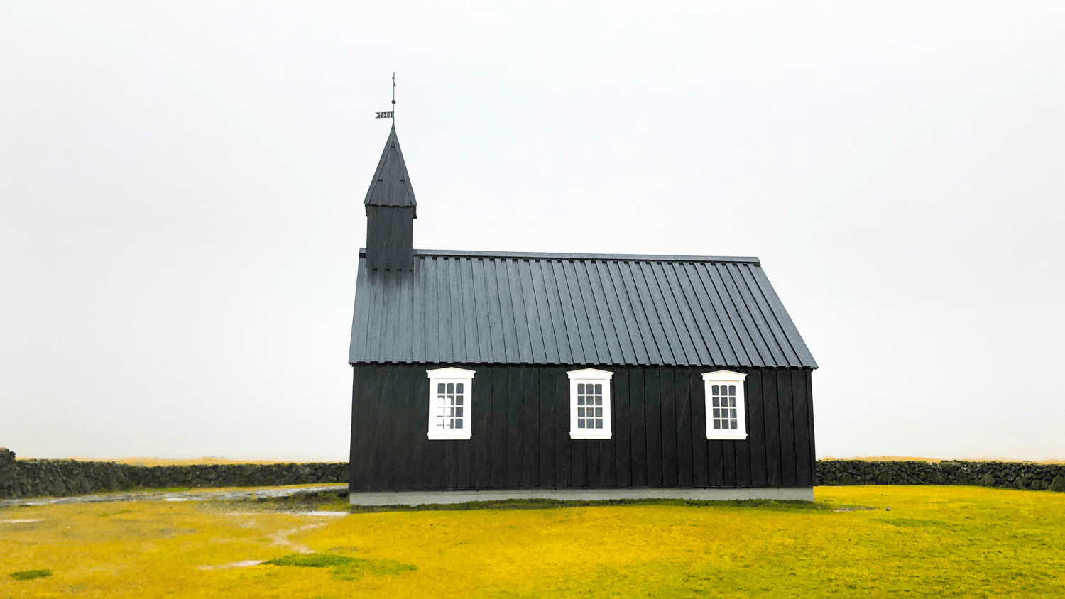 Búðir black church on Snæfellsnes Peninsula
