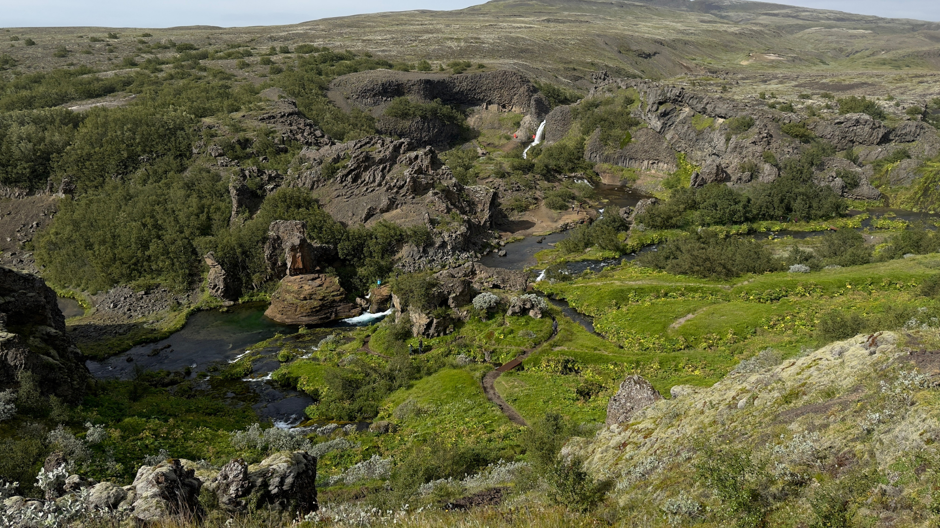 Gjáin oasis in Þjórsárdalur