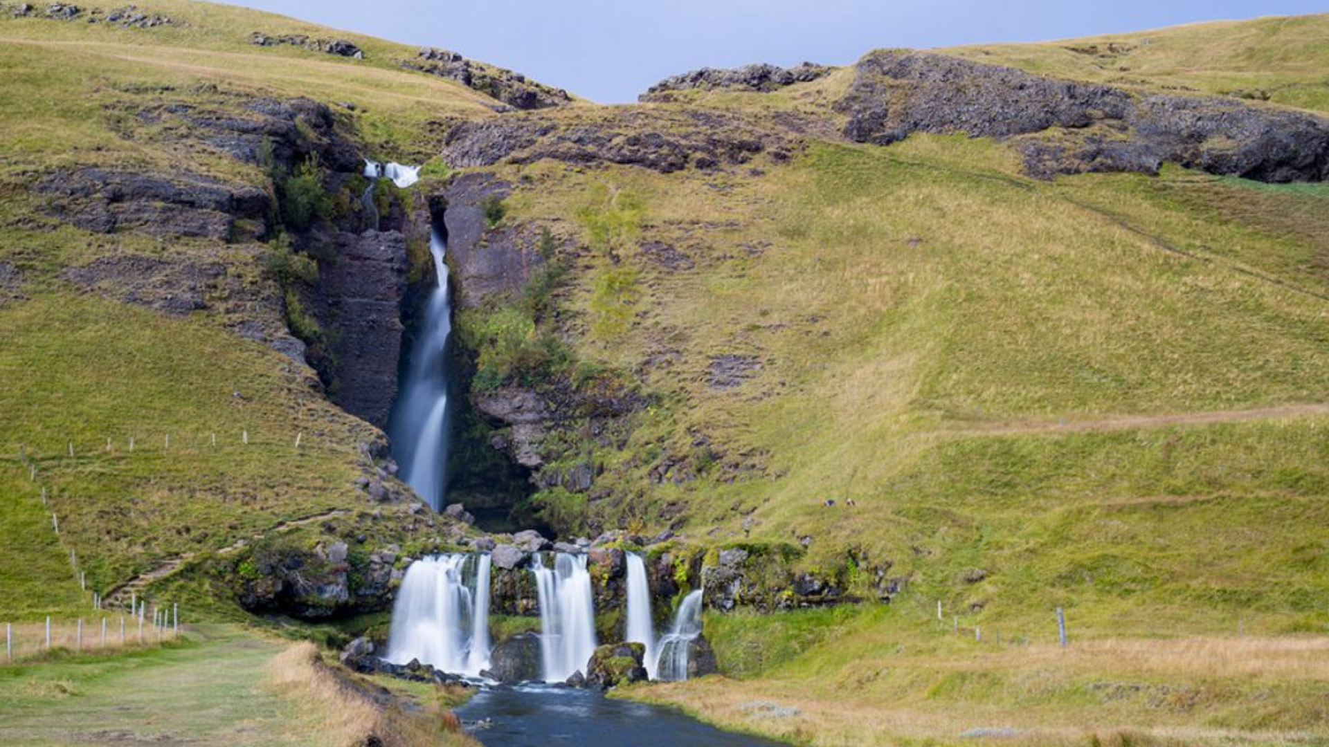 Gluggafoss waterfall in Fljótshlíð