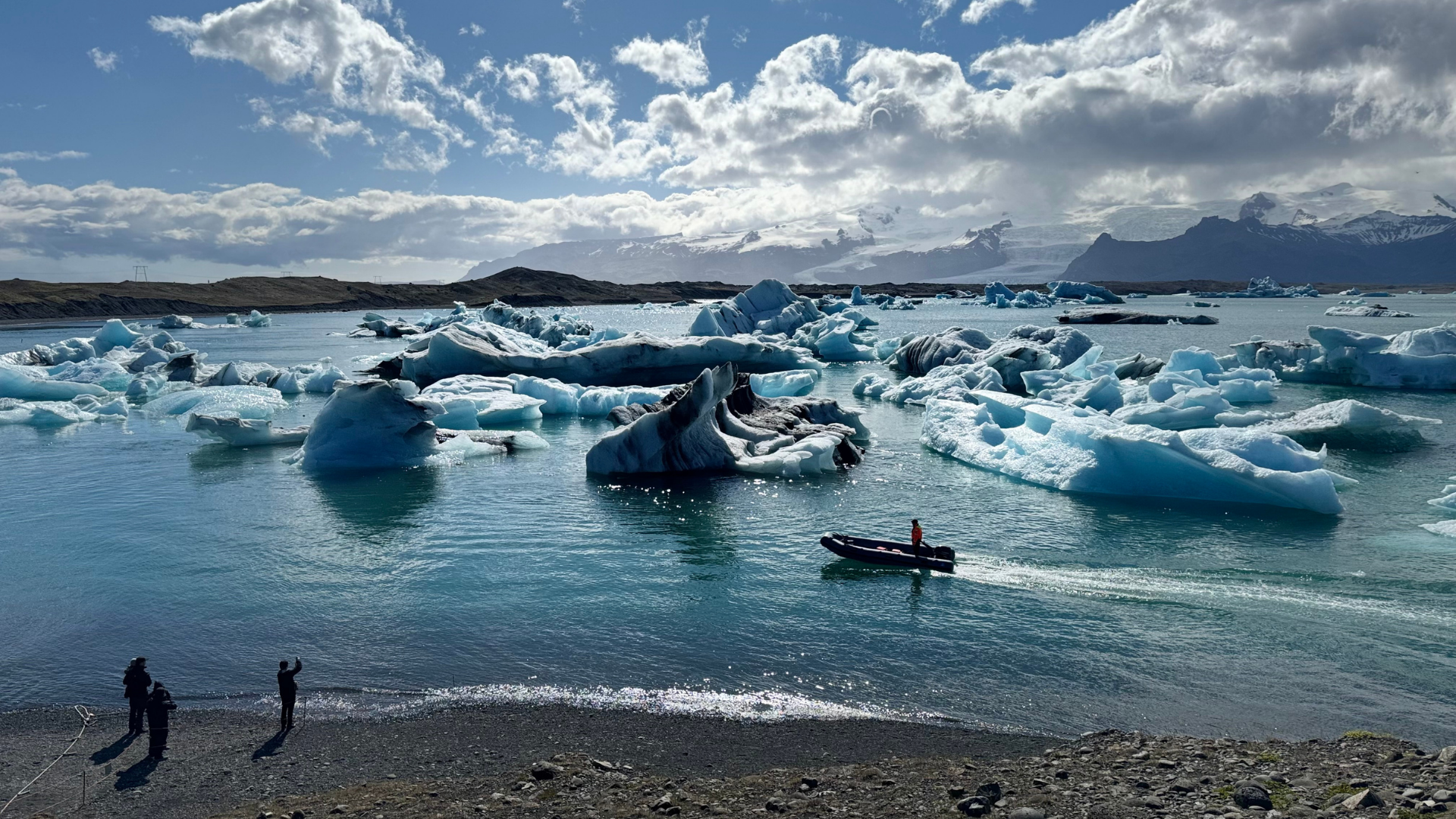 Jokulsarlon glacier lagoon in southeast Iceland