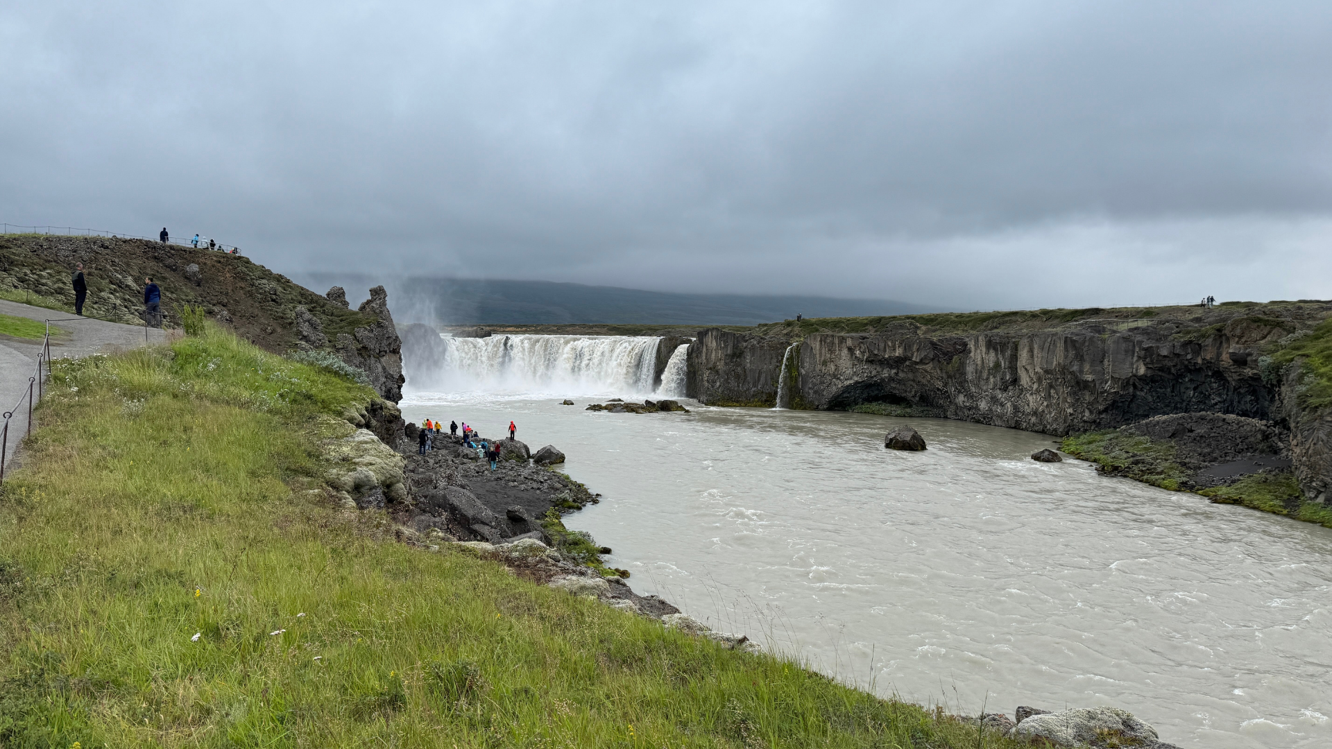 Godafoss waterfall in North Iceland