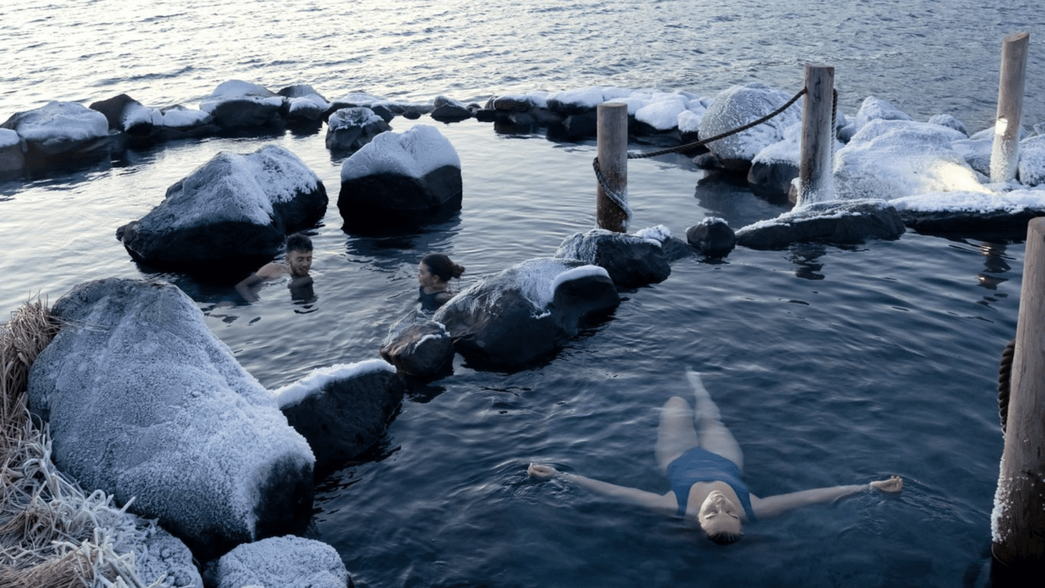 Hvammsvik geothermal baths in West Iceland