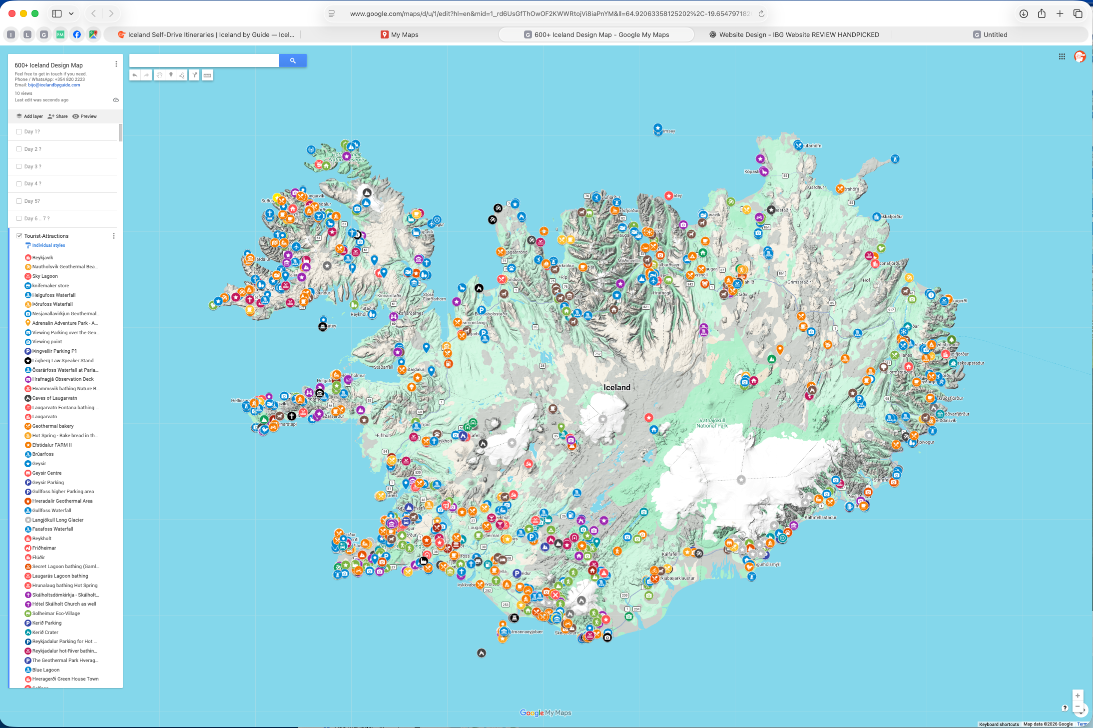 All handpicked Iceland map layers