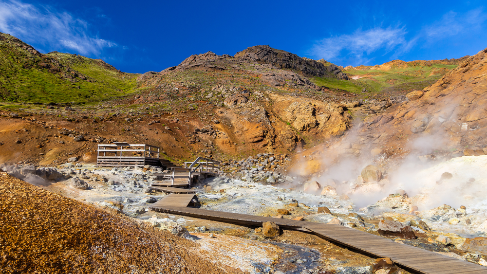 Krýsuvík geothermal area on Reykjanes Peninsula