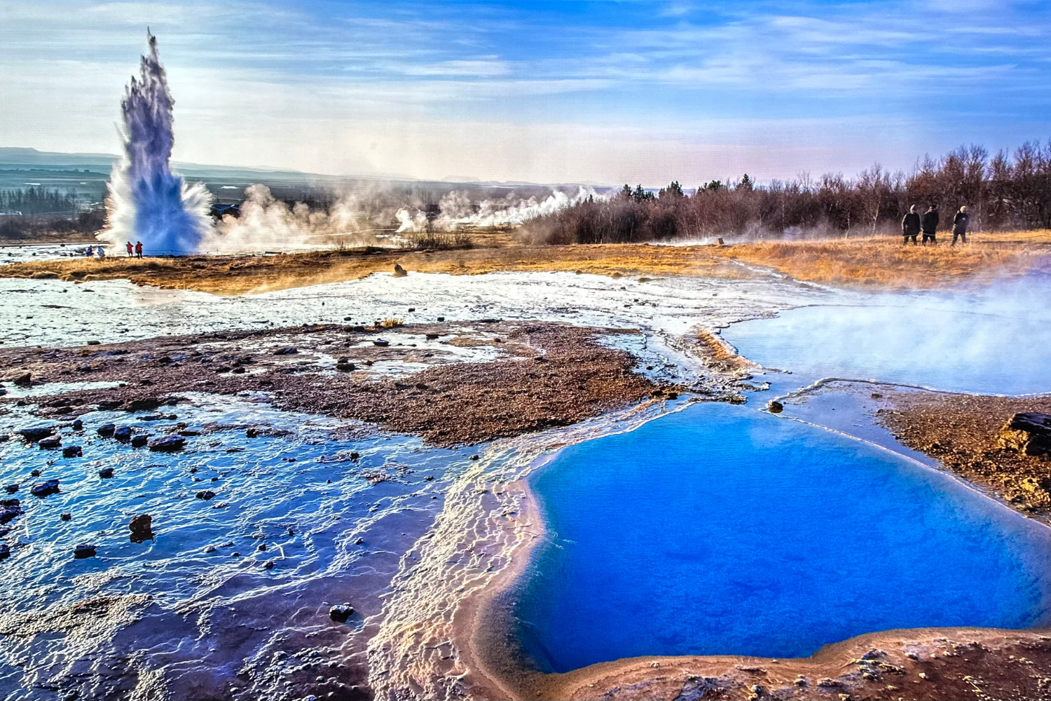 1 Strokkur in Geysir area at the Golden Circle Iceland.png