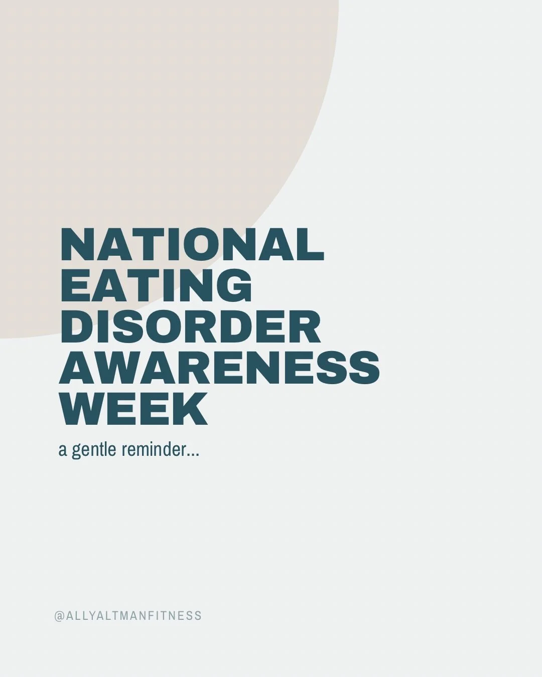I&rsquo;ve struggled &mdash; with food, with body image, with control and the belief that it was just about discipline or willpower. It wasn&rsquo;t.

It took time and support to get to a healthier place. 

Being on the other side has reshaped how I 