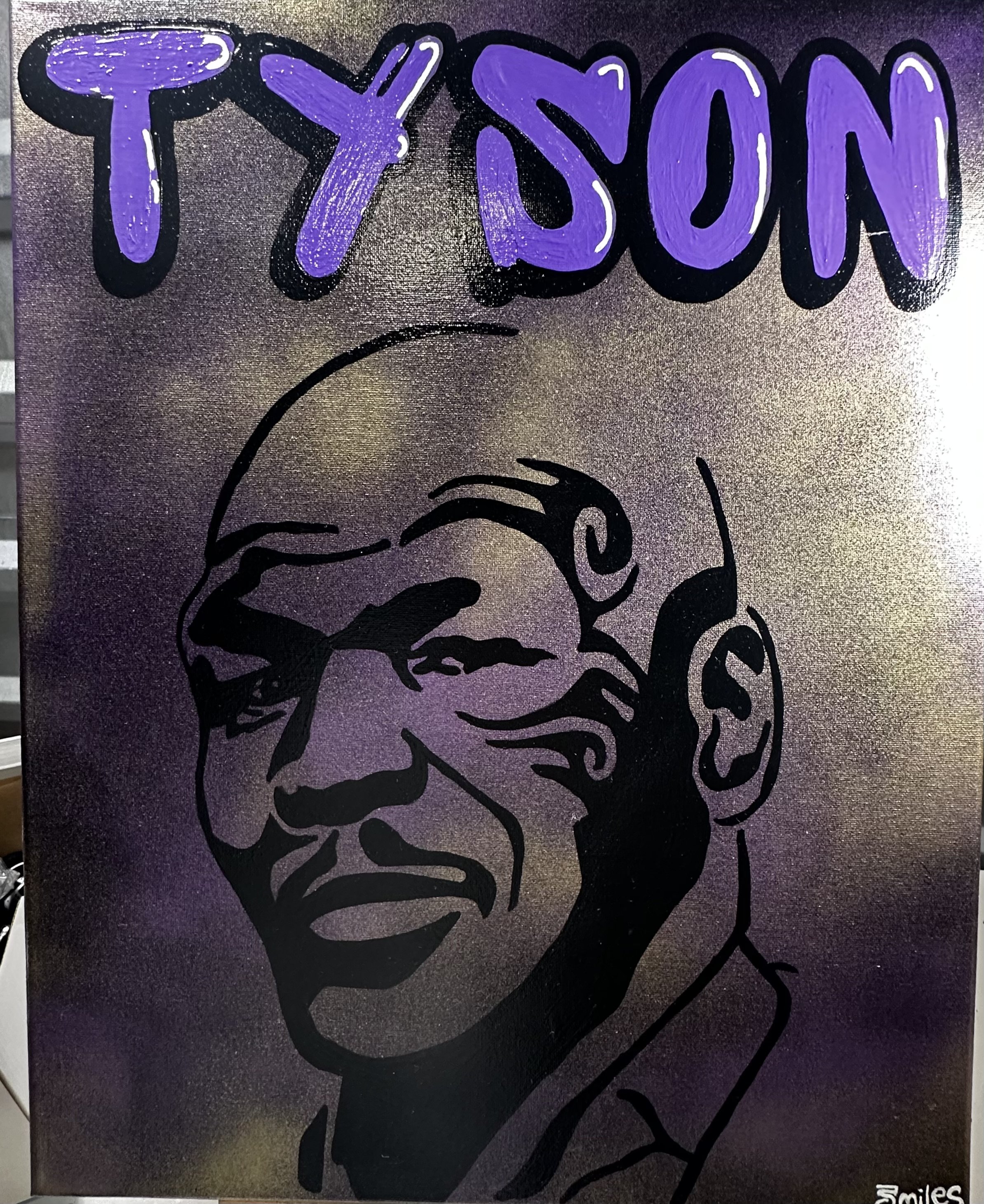 16x20 Tyson Acrylic Canvas Painting