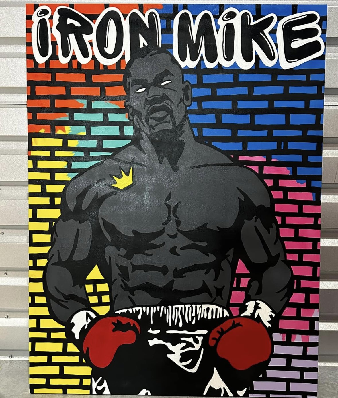 Mike Tyson Acrylic Abstract Background