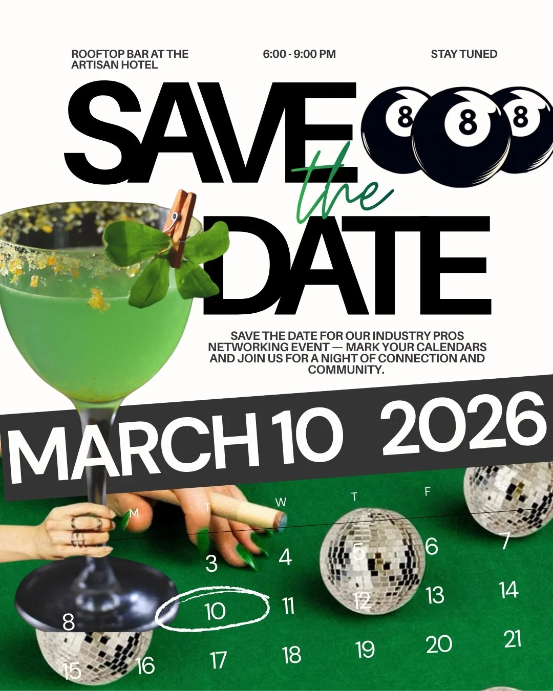Make Your Own Luck 🍀 

Success in the event world doesn&rsquo;t happen by accident - it&rsquo;s built through connection, community, and showing up.

On March 10, we&rsquo;re bringing together wedding industry professionals for an intentional, fun e
