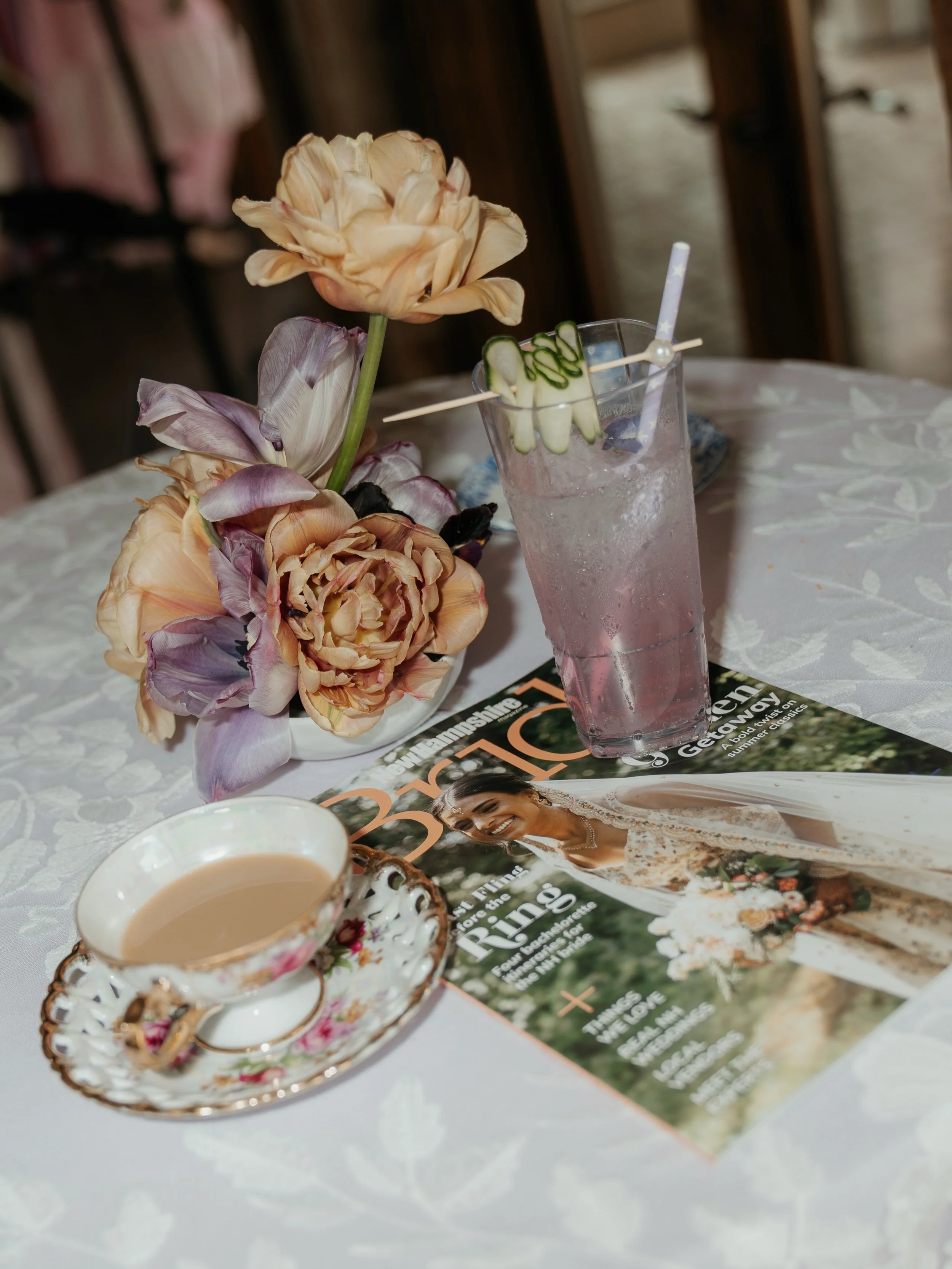 A few favorites from the NH Magazine Bride Spring Tea 🌸🥂

Still so grateful for everyone who helped bring this event to life. From the design and logistics to the incredible sponsor team and all of the wedding professionals who showed up with such 