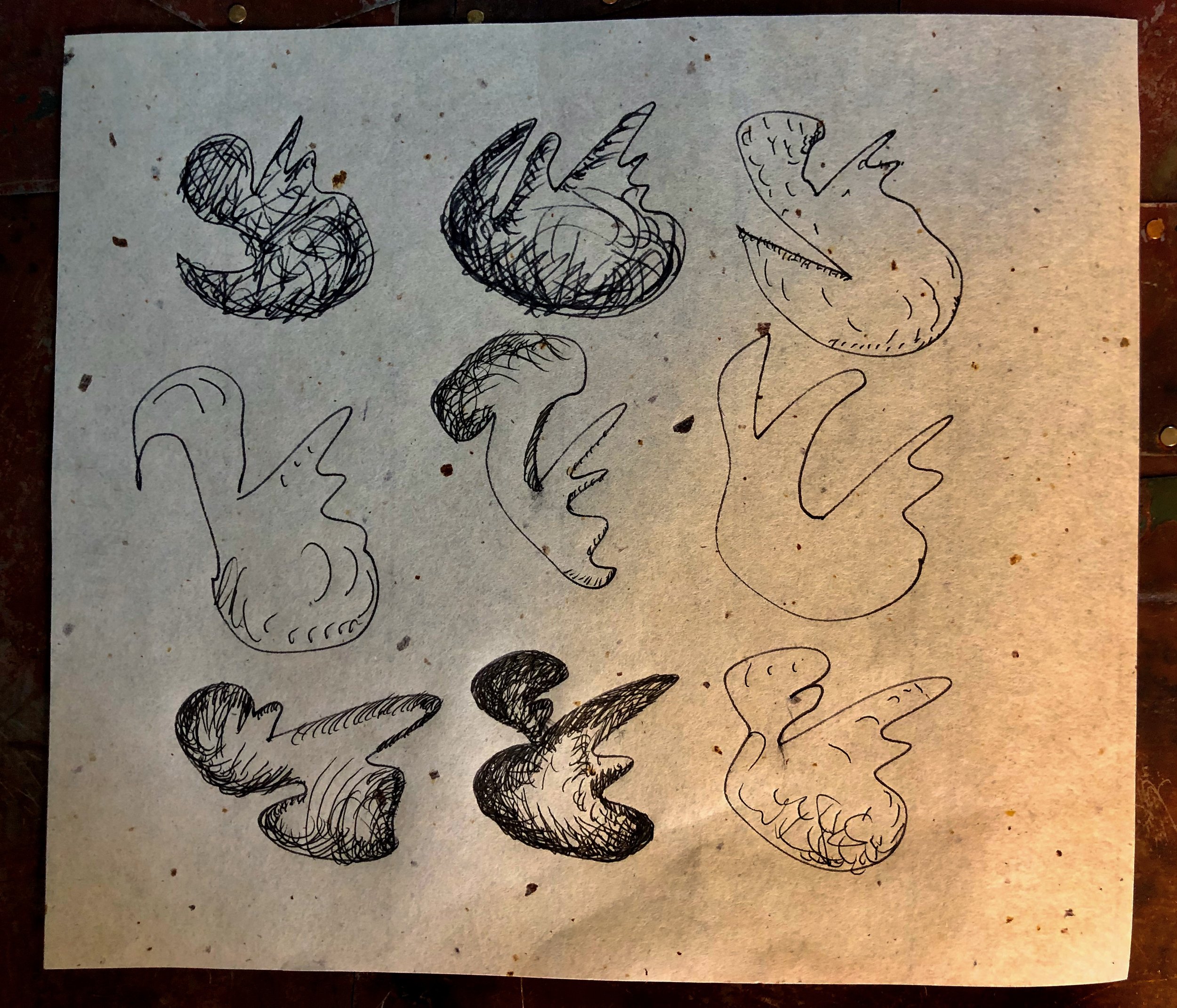Delicacies    |   7 x 7   |    ink on paper   |   75