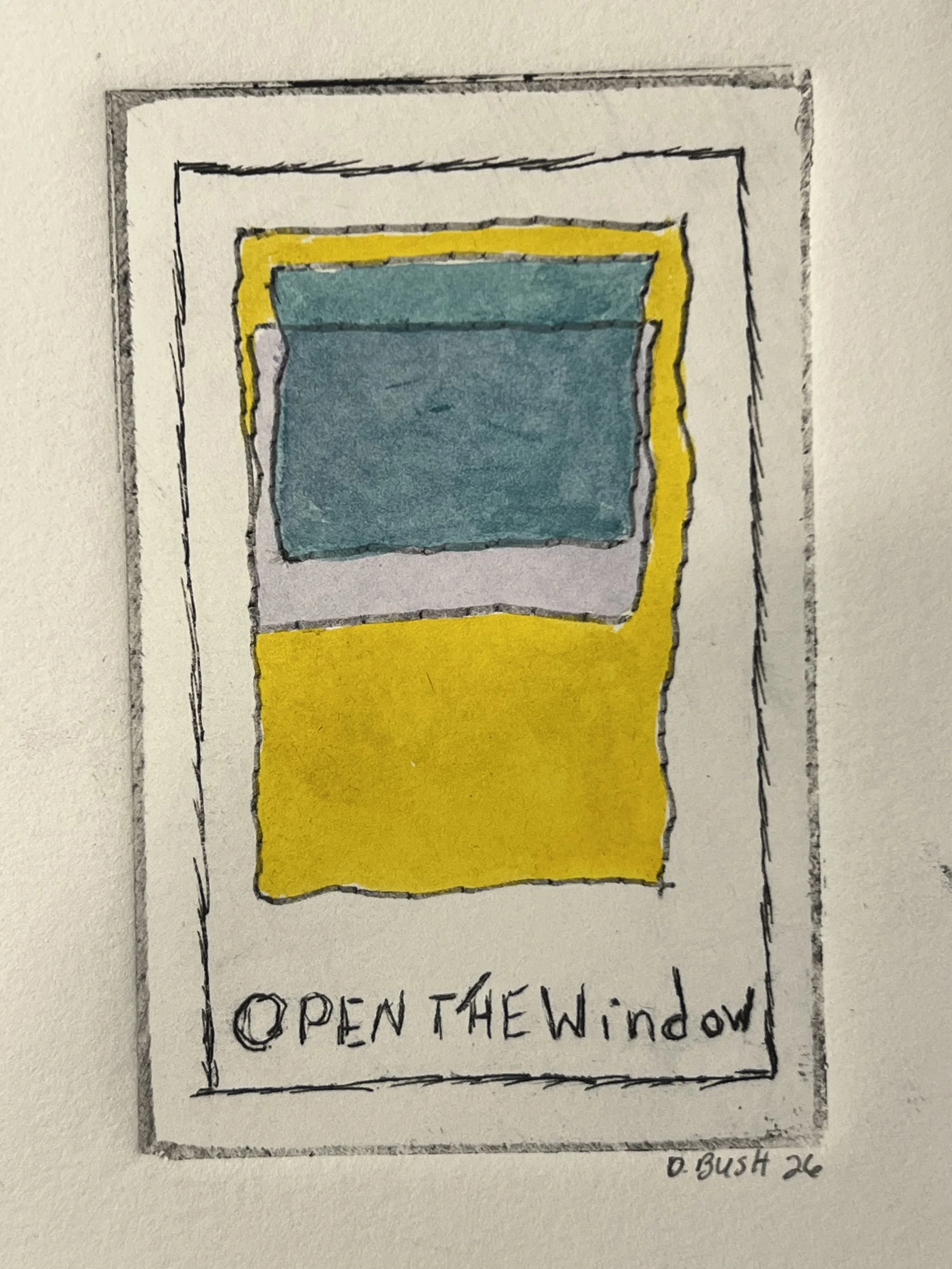 Open the Window  I  4 1/2 x 3 1/2  I  print  I  2026  I  50