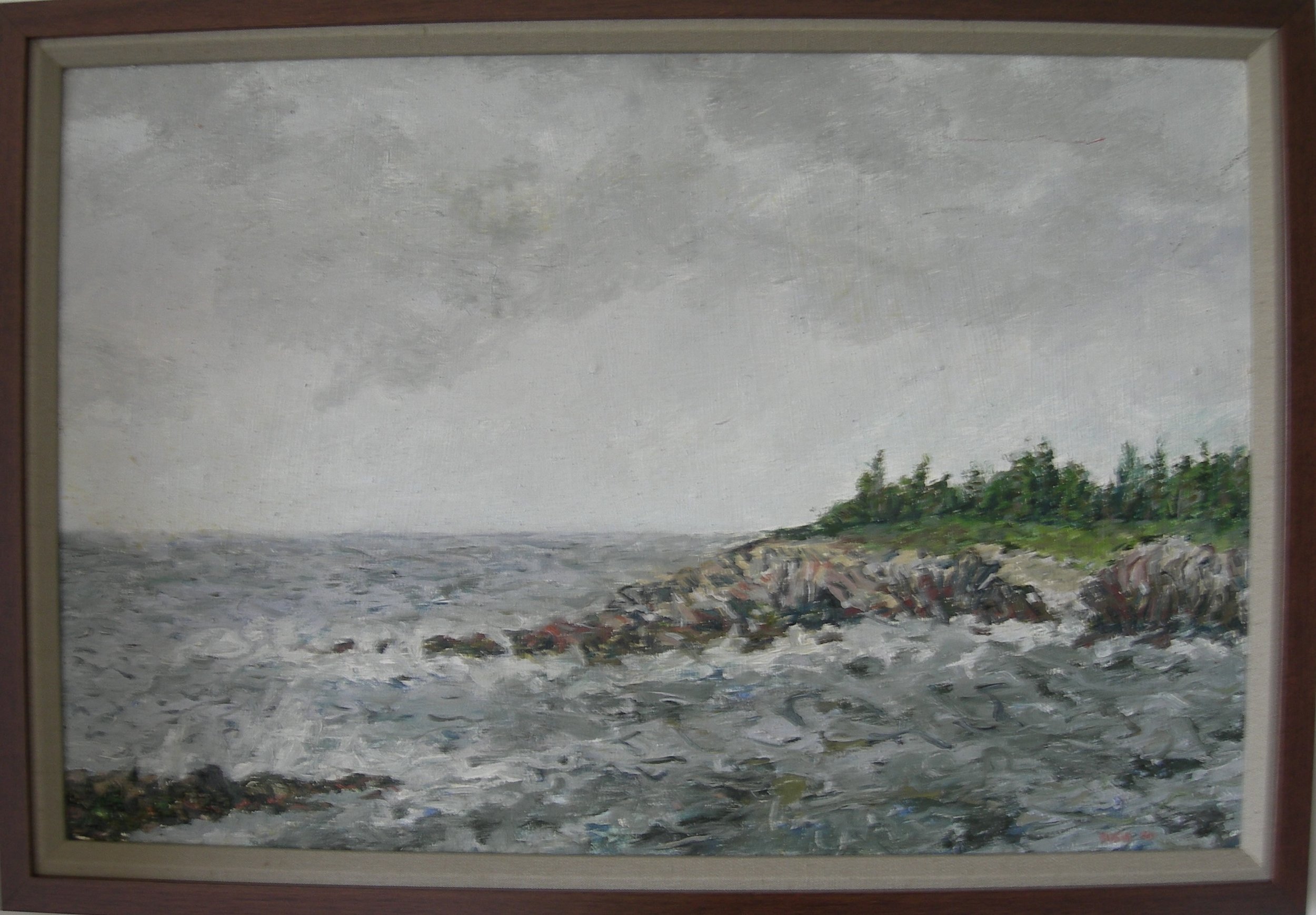 Maine Seascape   |    198?    |    oil on masonite    |    500