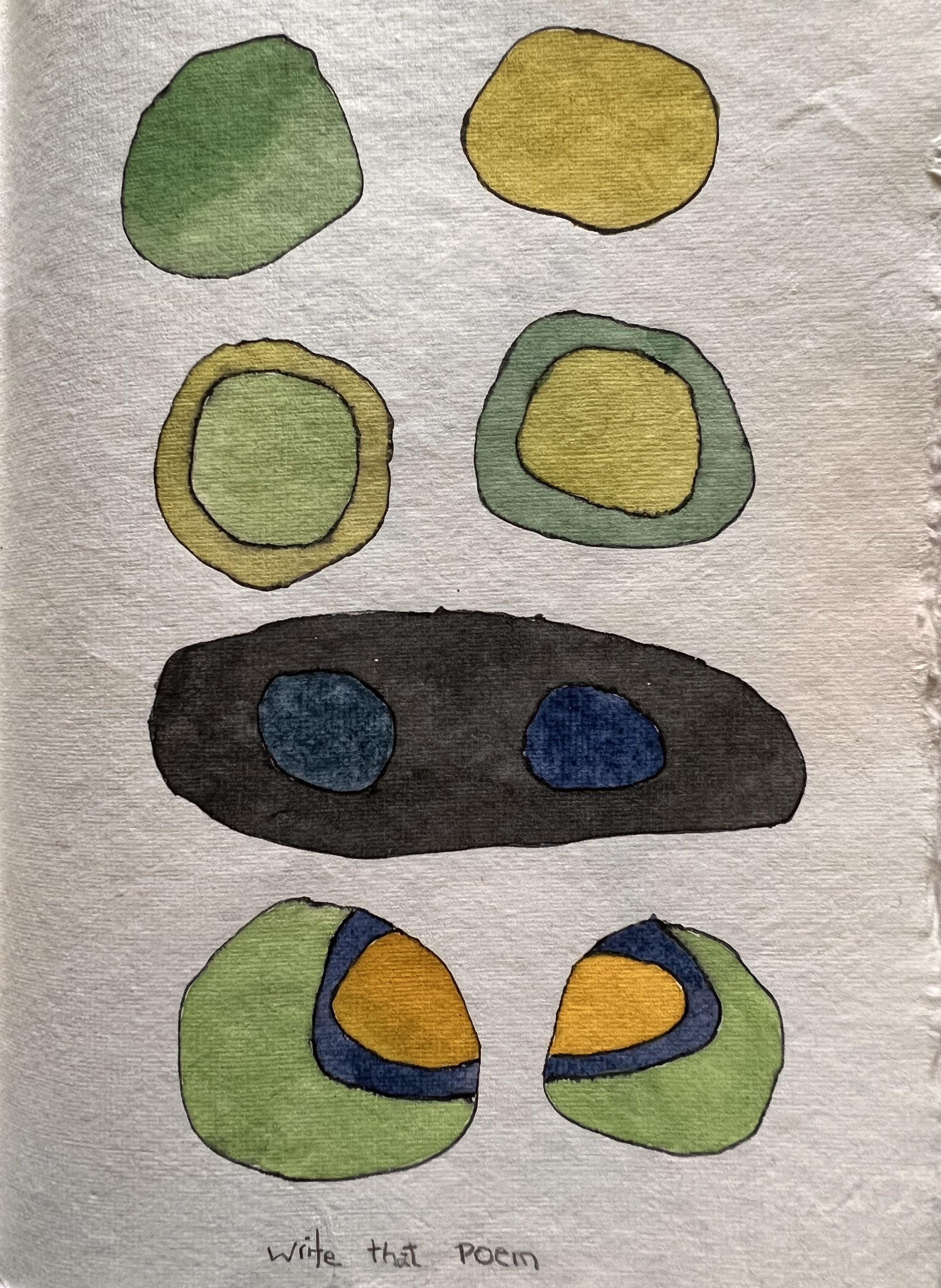 Write That Poem, as in This poem, the Poem of  This Image   |  ( reminds me of having learners write the "story"  of a Rothko painting.  The gateway exercise in accepting things that are seemingly distant and therefore, to be avoided.)   |       8 x 