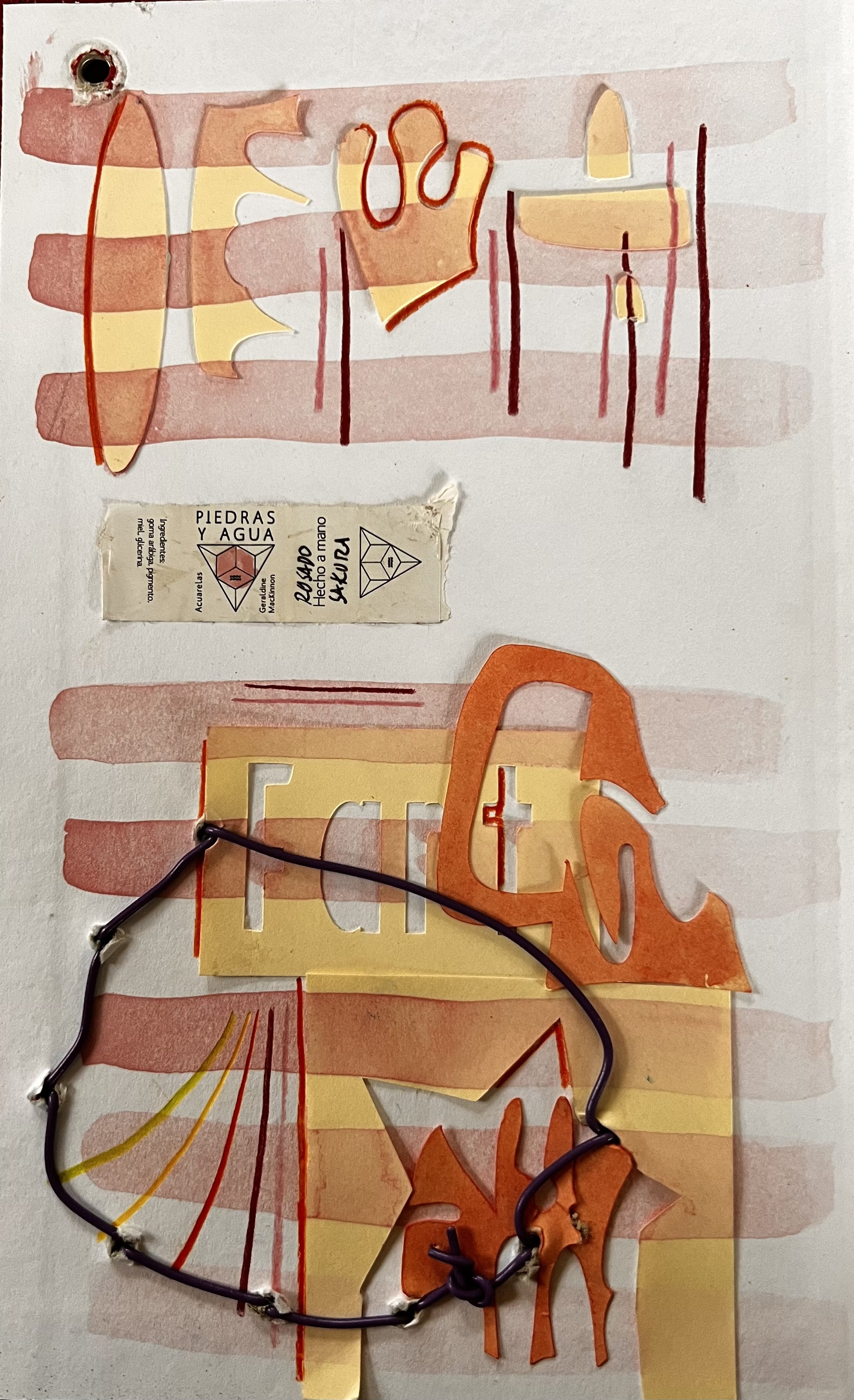 Piedras Y Aqua  (Santiago Chile)    |    Collage       9 x 5    |    nfs