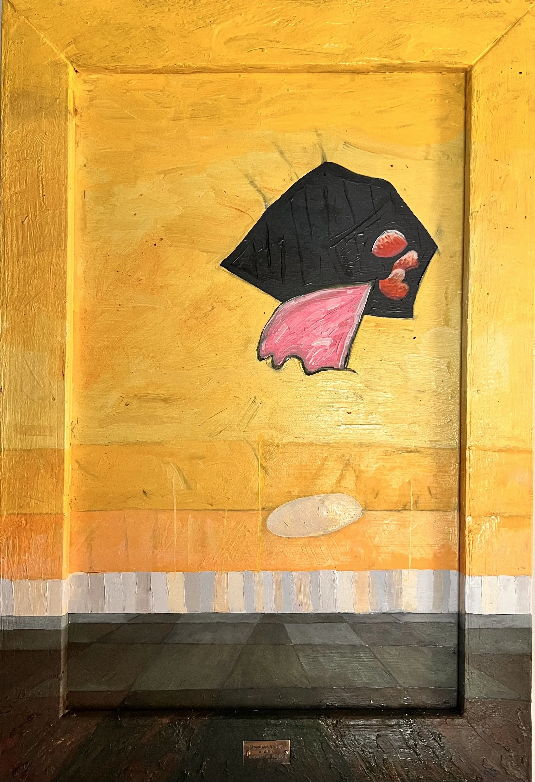 Effortless Gravity and the Success of Flight  I  26 1/2 x 18 1/4  I  2025 I  Oil on Wood  I  300