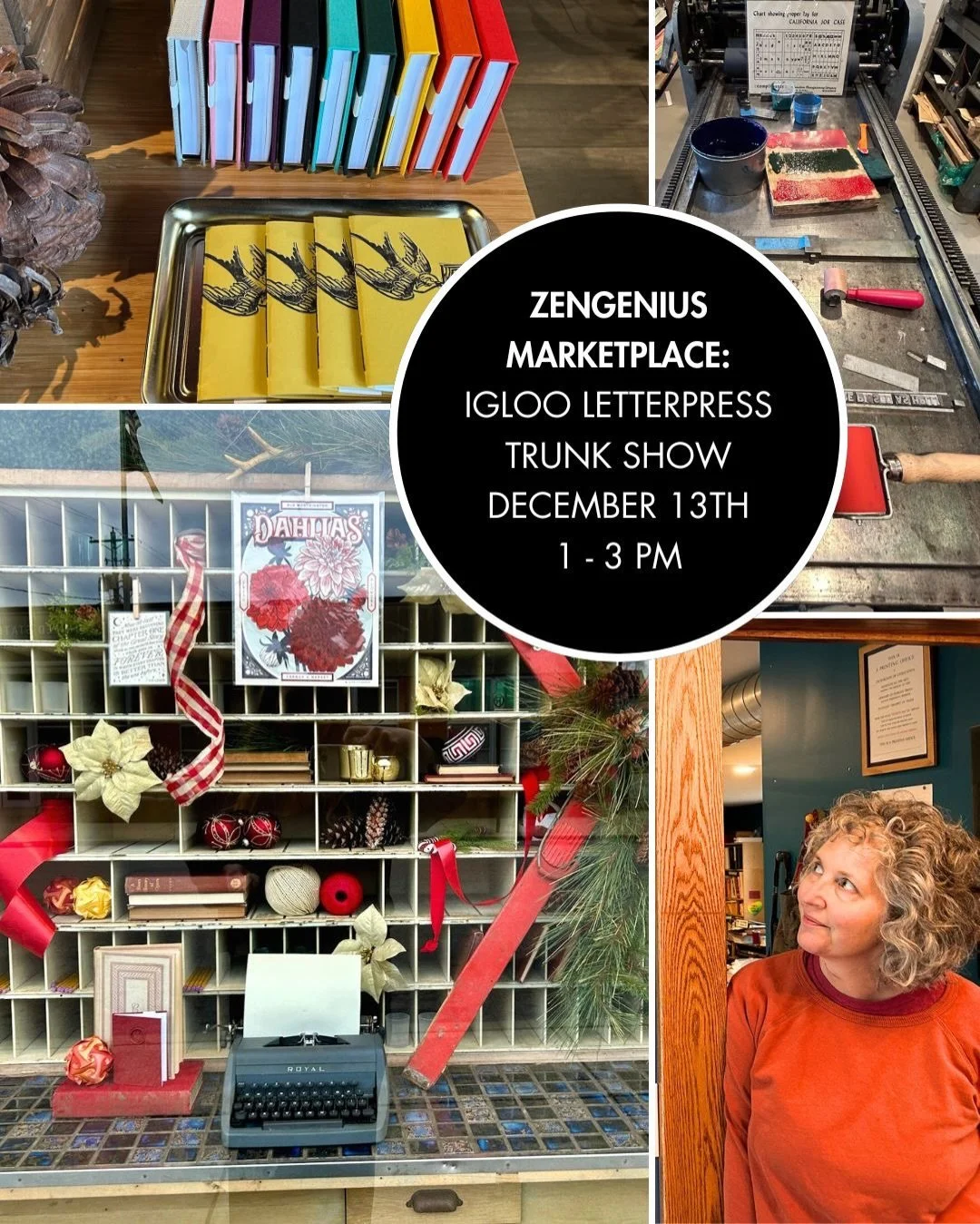 Trunk Show Incoming! 🎉

We are excited to welcome Igloo Letterpress to the ZenGenius Marketplace. Catch this beautiful, Central Ohio pop-up at ZenGenius during the holidays.

Igloo Letterpress offers prints, journals, stationery, cards, and more&mda