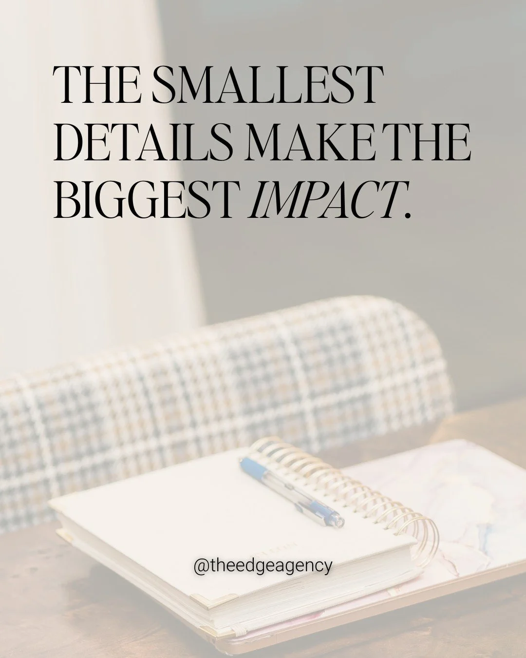 Here&rsquo;s your reminder: the smallest details make the biggest difference.

The way your website loads.
The way your colors feel.
The way your logo aligns.

Every touchpoint tells a story, and none of it&rsquo;s just design. It&rsquo;s trust. It&r